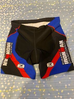 SUGOI Black, Blue & Red Ironman Subaru Triathlon Shorts